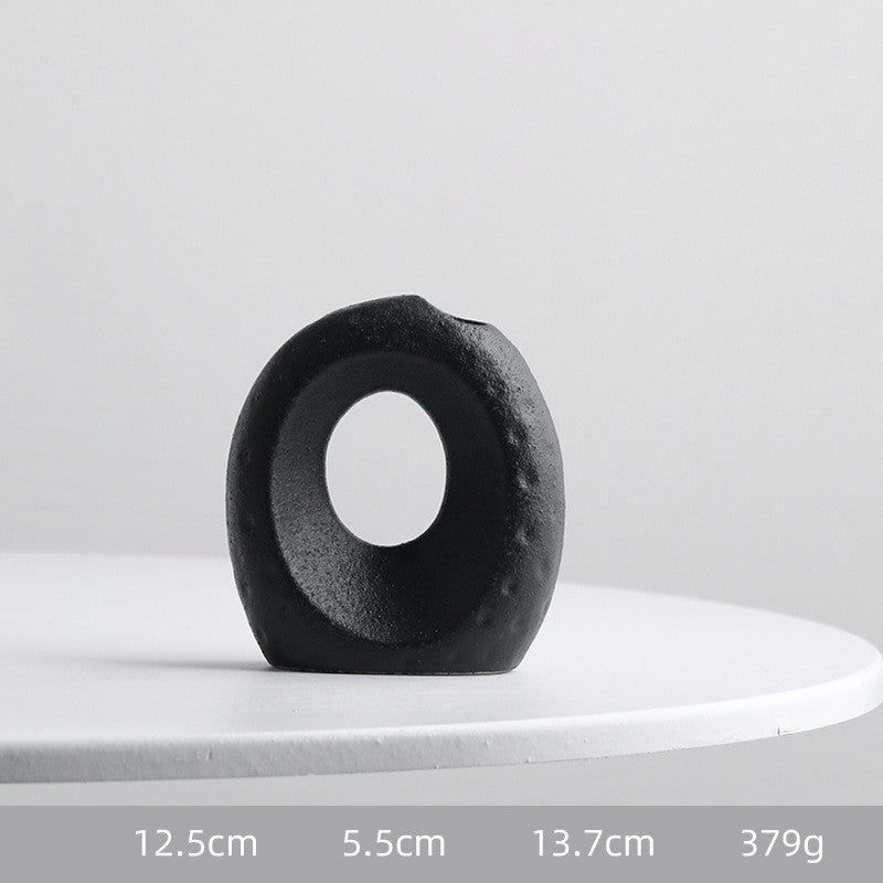 Ceramic Vase Dry Flower Arrangement Ornaments - Grand Goldman