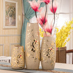 Ceramic Vase Electroplating Gold European Style Home Living Room Decoration - Grand Goldman