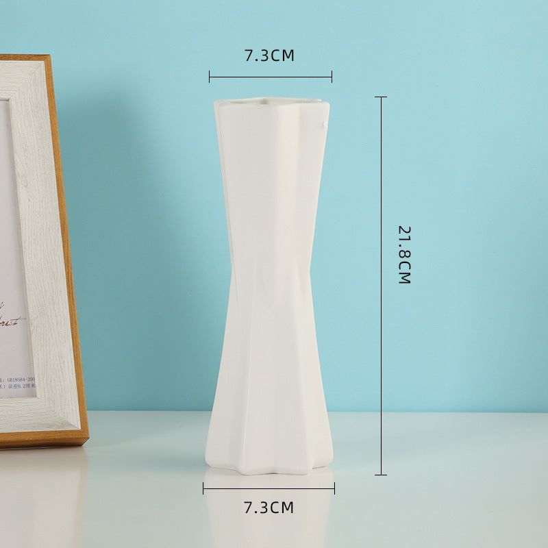 Ceramic Vase Frosted Particle Ceramic Dried Flower Vase Wholesale Living Room Decorative Flower Arrangement Ornaments - Grand Goldman