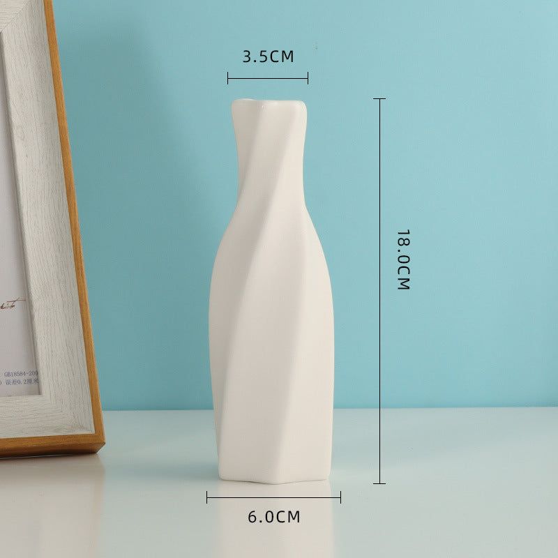 Ceramic Vase Frosted Particle Ceramic Dried Flower Vase Wholesale Living Room Decorative Flower Arrangement Ornaments - Grand Goldman