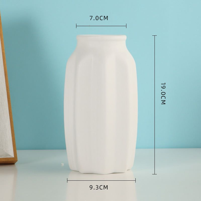 Ceramic Vase Frosted Particle Ceramic Dried Flower Vase Wholesale Living Room Decorative Flower Arrangement Ornaments - Grand Goldman