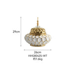 Ceramic Vase Porcelain Ginger Jar Gold Check Irregular Handicraft Storage Tank Flower Vase Home Decoration Accessories - Grand Goldman