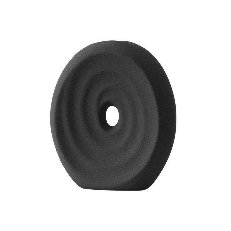 Ceramic Vase Threaded Ceramic Ornaments Frosted Black And White Home Sample Room Decoration Flower - Grand Goldman