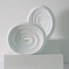 Ceramic Vase Threaded Ceramic Ornaments Frosted Black And White Home Sample Room Decoration Flower - Grand Goldman