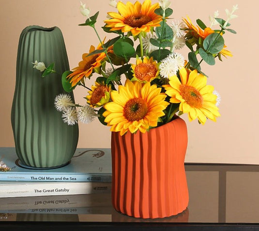 Ceramic Vases Decorate Living Room Flower Arrangement - Grand Goldman