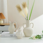 Ceramic White Dry Flower Vase - Grand Goldman