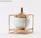 Ceramic flower decoration porch living room porcelain - Grand Goldman