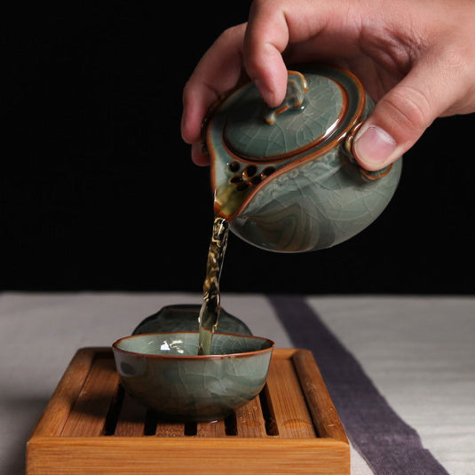 Ceramic tea set - Grand Goldman