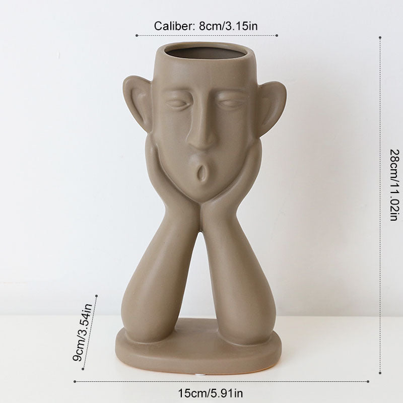 Ceramic vase decoration - Grand Goldman