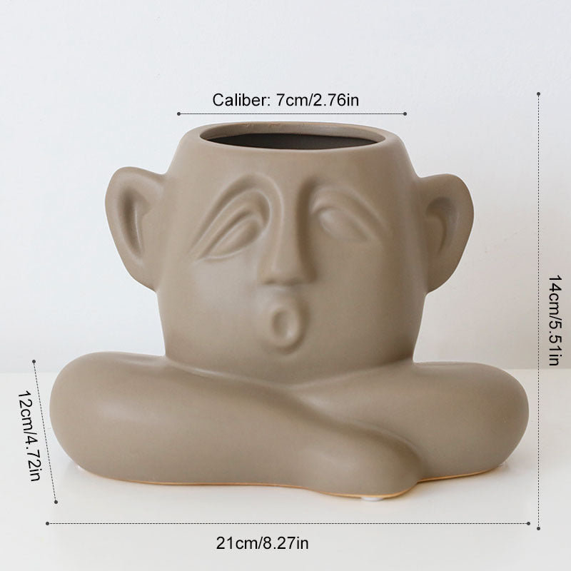 Ceramic vase decoration - Grand Goldman