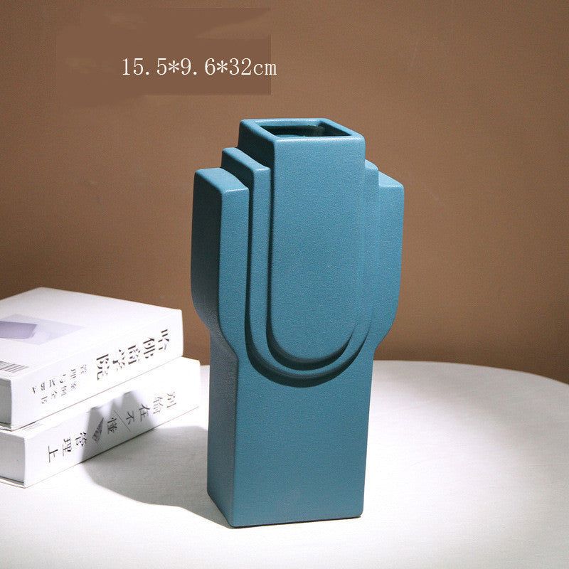 Ceramic vase flower pot flower ornament large size - Grand Goldman