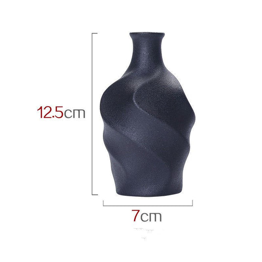 Ceramic vase simulating dry flower vase - Grand Goldman