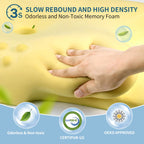 Cervical Neck Pillow for Pain Relief - Ergonomic Memory Foam Pillows for Sleeping, Cooling Side Sleeper Pillow for Neck Support, Contour Orthopedic Bed Pillow for Back Stomach Sleepers - Grand Goldman