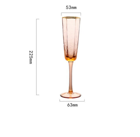 Champagne Glass High-end Water Wine Glass Juice Drink - Grand Goldman