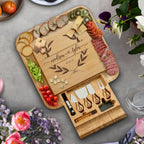 Charcuterie Board - Bamboo Cheese Board and Charcuterie Gift Set - Wedding Gifts for Couples 2024, Housewarming Gifts New Home, Birthday for Women Who Have Everything, Kitchen Gadgets - Grand Goldman