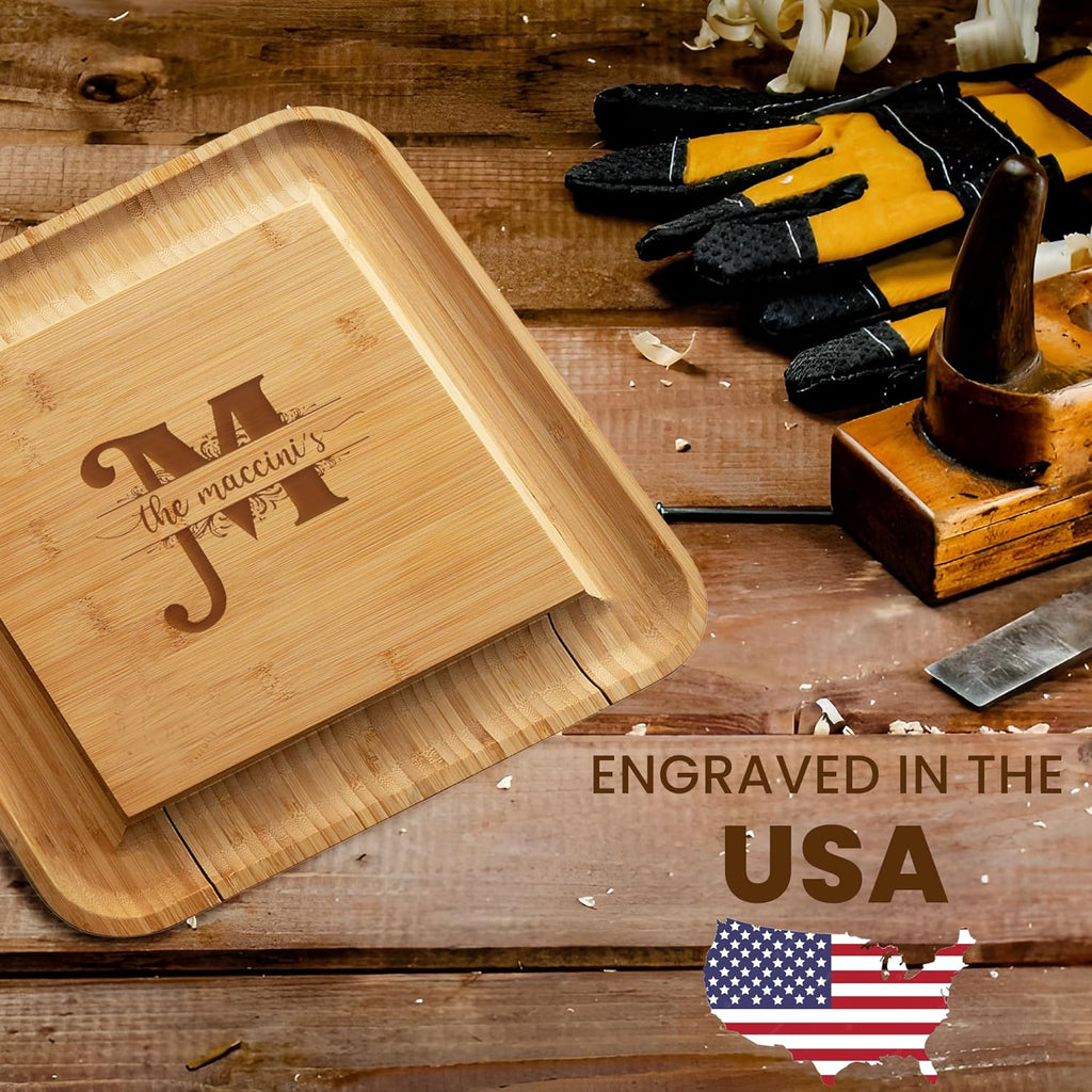Charcuterie Board - Bamboo Cheese Board and Charcuterie Gift Set - Wedding Gifts for Couples 2024, Housewarming Gifts New Home, Birthday for Women Who Have Everything, Kitchen Gadgets - Grand Goldman