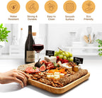 Charcuterie Board - Bamboo Cheese Board and Charcuterie Gift Set - Wedding Gifts for Couples 2024, Housewarming Gifts New Home, Birthday for Women Who Have Everything, Kitchen Gadgets - Grand Goldman