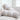 Cheer Collection Faux Fur Cylinder Pillows - Decorative Bolster Pillows for Couch & Bed - Machine Washable - 8” x 24” Inch (Set of 2) - White - Grand Goldman