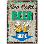 Cheers A Beer Free Beer Tomorrow Metal Tin Signs Posters Plate Wall Decor for Man Cave Bars Cafe Clubs Retro Posters Plaque - Grand Goldman