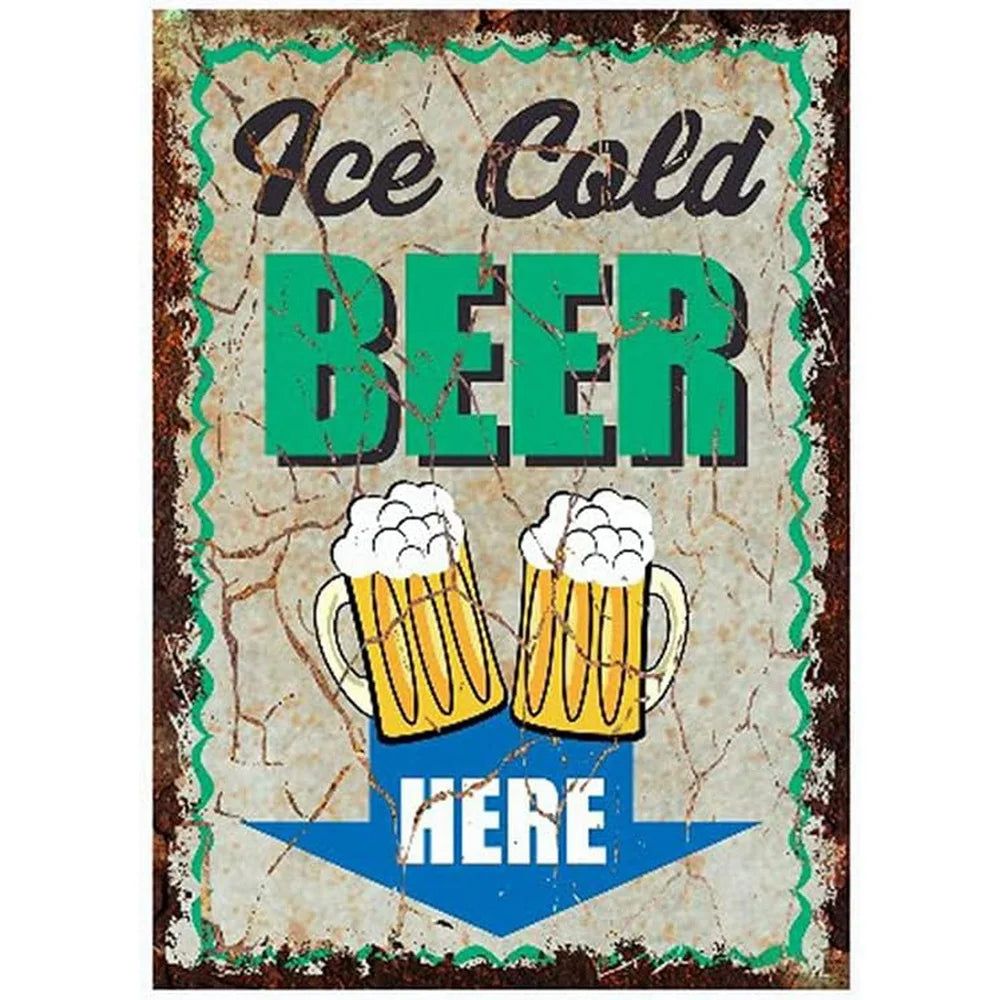 Cheers A Beer Free Beer Tomorrow Metal Tin Signs Posters Plate Wall Decor for Man Cave Bars Cafe Clubs Retro Posters Plaque - Grand Goldman