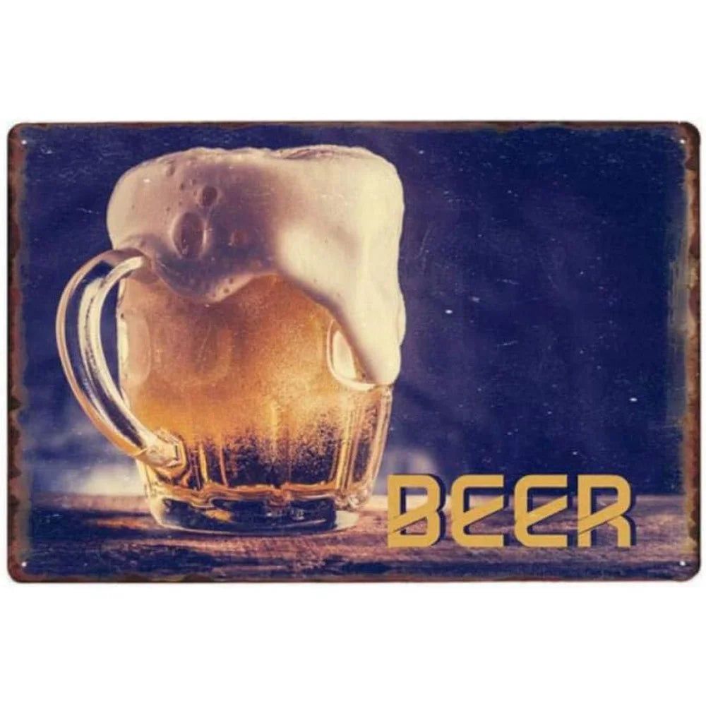Cheers A Beer Free Beer Tomorrow Metal Tin Signs Posters Plate Wall Decor for Man Cave Bars Cafe Clubs Retro Posters Plaque - Grand Goldman