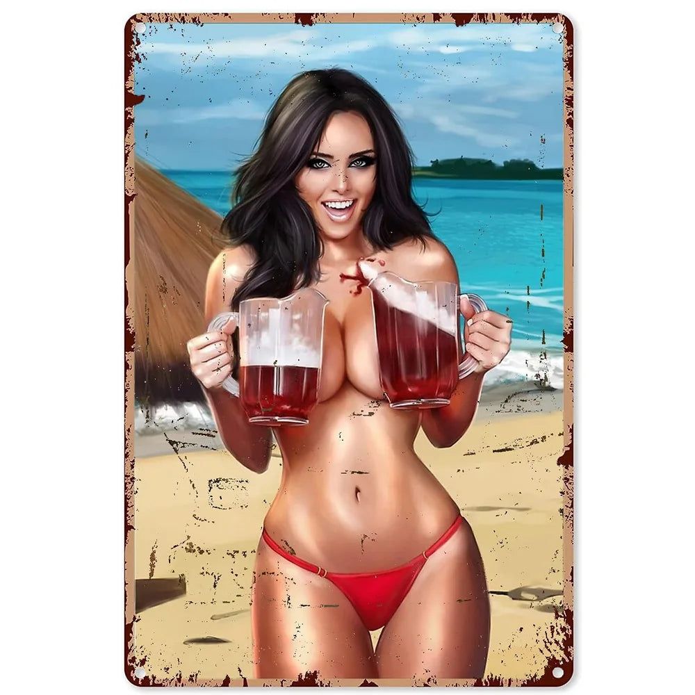 Cheers A Beer Free Beer Tomorrow Metal Tin Signs Posters Plate Wall Decor for Man Cave Bars Cafe Clubs Retro Posters Plaque - Grand Goldman