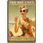 Cheers A Beer Free Beer Tomorrow Metal Tin Signs Posters Plate Wall Decor for Man Cave Bars Cafe Clubs Retro Posters Plaque - Grand Goldman