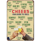 Cheers A Beer Free Beer Tomorrow Metal Tin Signs Posters Plate Wall Decor for Man Cave Bars Cafe Clubs Retro Posters Plaque - Grand Goldman