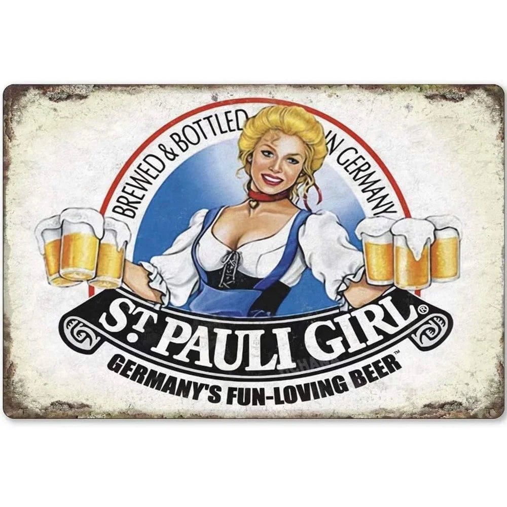 Cheers A Beer Free Beer Tomorrow Metal Tin Signs Posters Plate Wall Decor for Man Cave Bars Cafe Clubs Retro Posters Plaque - Grand Goldman