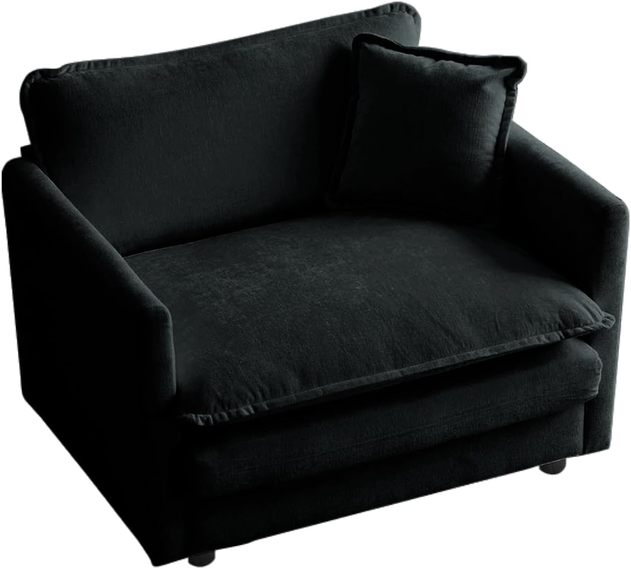 Chenille Oversized Chair with Ottoman - 41.4”W Comfy Accent Chair and Ottoman Set, Single Sofa Chair, Deep Seat Lounge Chair, Armchair for Living Room Bedroom Apartment, Emerald Green - Grand Goldman