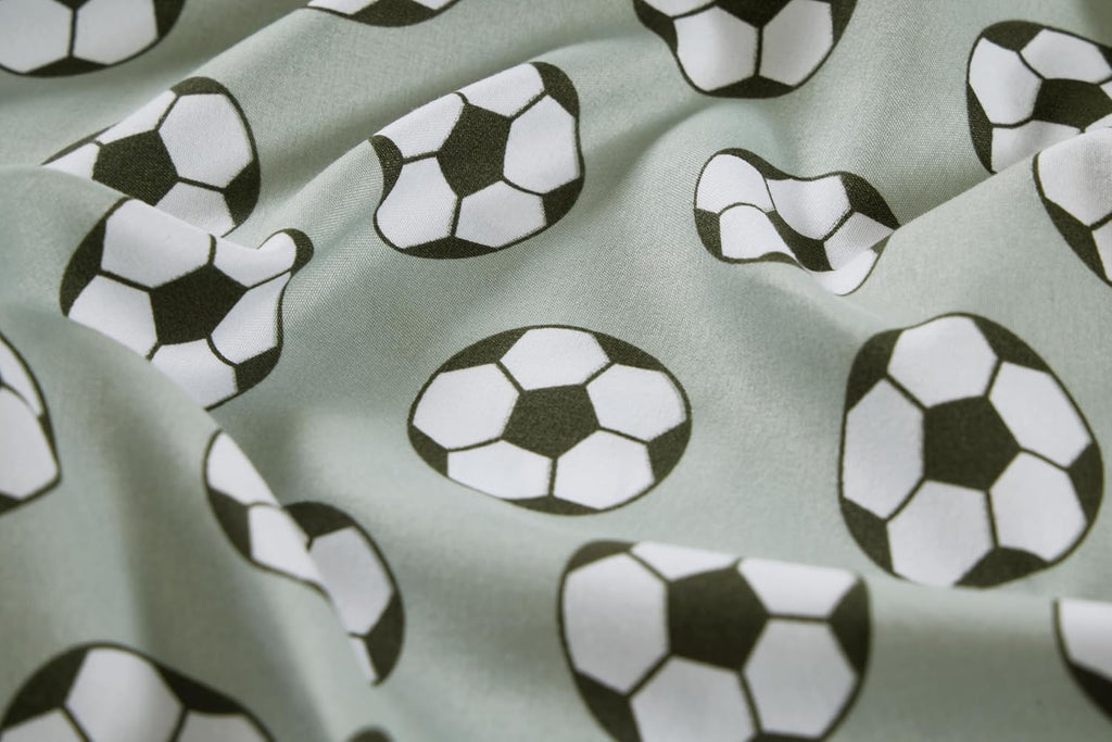 Chezmoi Collection 4-Piece Kids/Teens Sports Sheet Set - Soft Microfiber Gray White Baseball, Full Size - Grand Goldman