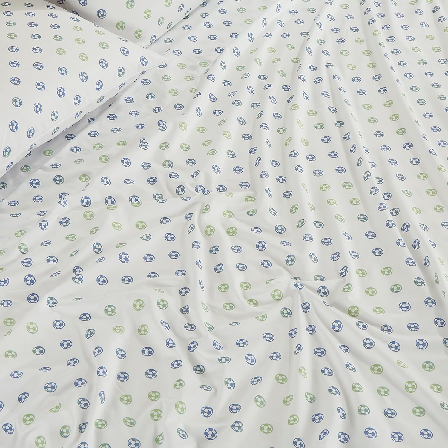 Chezmoi Collection 4-Piece Kids/Teens Sports Sheet Set - Soft Microfiber Gray White Baseball, Full Size - Grand Goldman