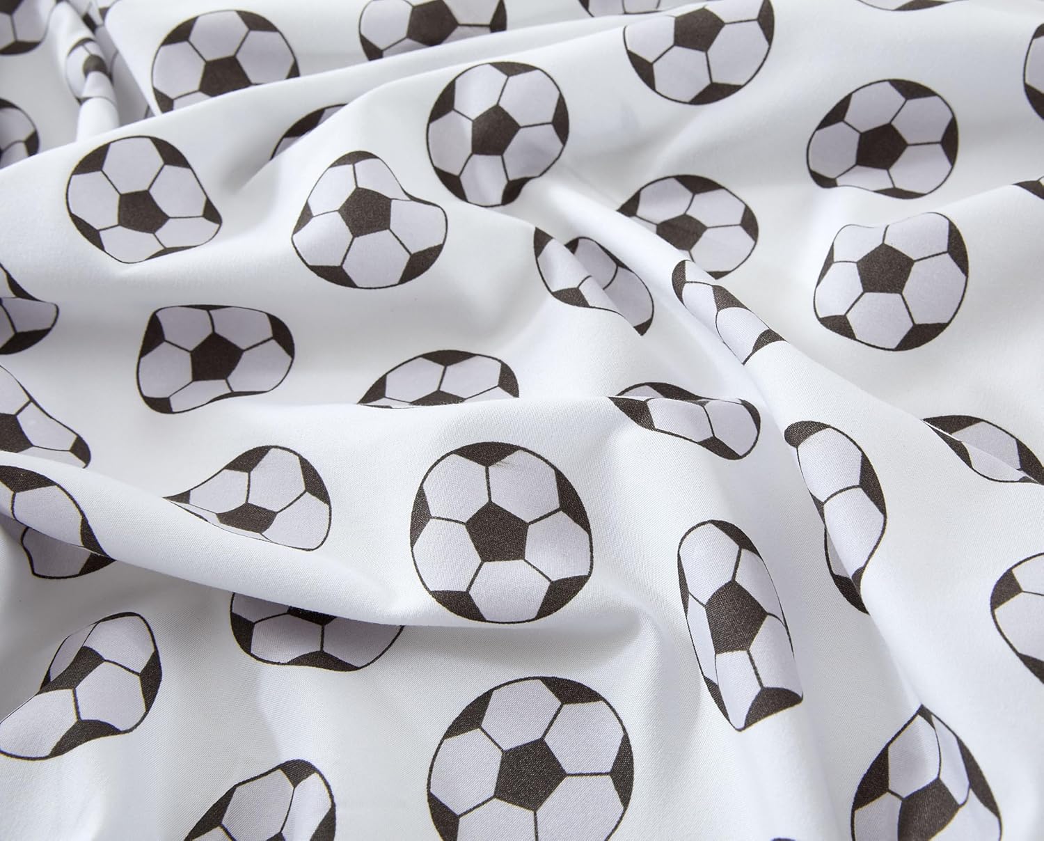 Chezmoi Collection 4-Piece Kids/Teens Sports Sheet Set - Soft Microfiber Gray White Baseball, Full Size - Grand Goldman