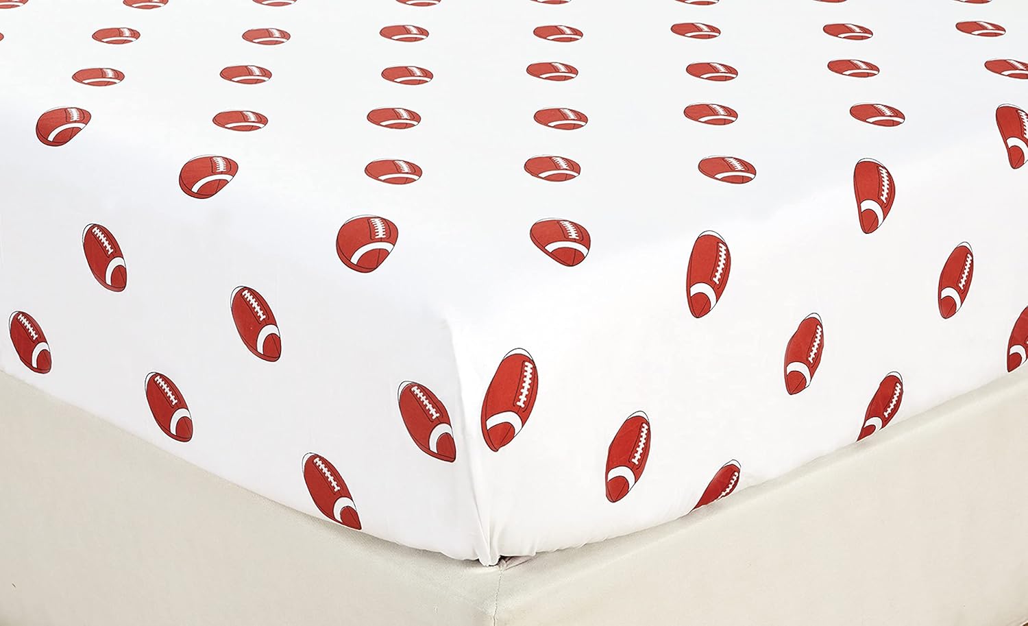 Chezmoi Collection 4-Piece Kids/Teens Sports Sheet Set - Soft Microfiber Gray White Baseball, Full Size - Grand Goldman