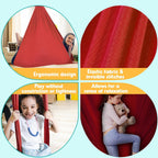 Chihee Sensory Swing Therapy Swing Hammock Indoor Outdoor for Kids, Hardware Included, Soft Breathable Nylon Cuddle Swing Joy Hammock for Child Adult with Autism, ADHD, Aspergers, Sensory Integration - Grand Goldman