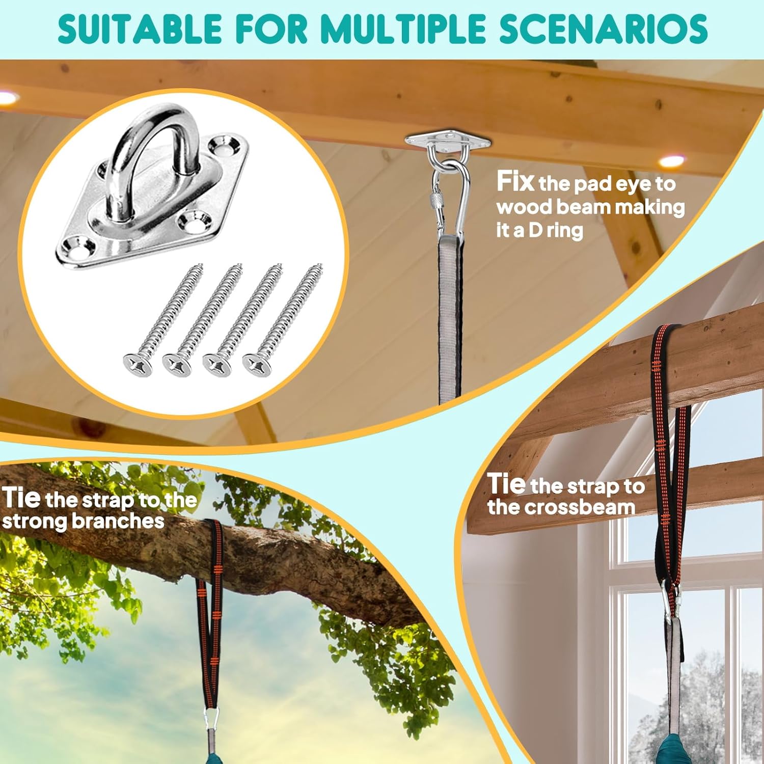 Chihee Sensory Swing Therapy Swing Hammock Indoor Outdoor for Kids, Hardware Included, Soft Breathable Nylon Cuddle Swing Joy Hammock for Child Adult with Autism, ADHD, Aspergers, Sensory Integration - Grand Goldman