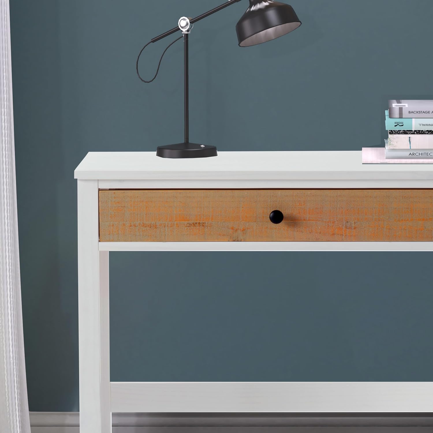 Child Craft Rockport Kid’s Writing Desk, Includes 2 Drawers and 1 Storage Cabinet, Plenty of Storage, Durable Construction, Non-Toxic, Baby Safe Finish (Sandstone) - Grand Goldman