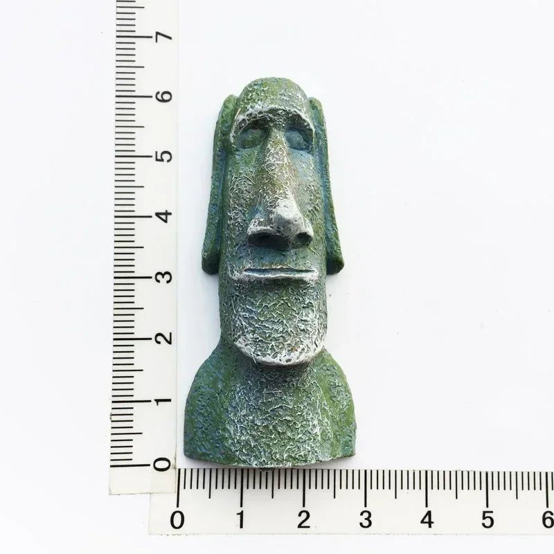 Chile Fridge Magnet tourist souvenir Easter Island Mysterious Figure Resin Boutique Refrigerator Magnets Collection - Grand Goldman