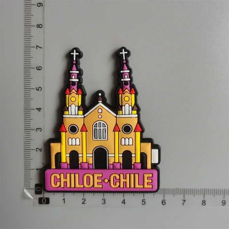 Chile Fridge Magnet tourist souvenir Easter Island Mysterious Figure Resin Boutique Refrigerator Magnets Collection - Grand Goldman