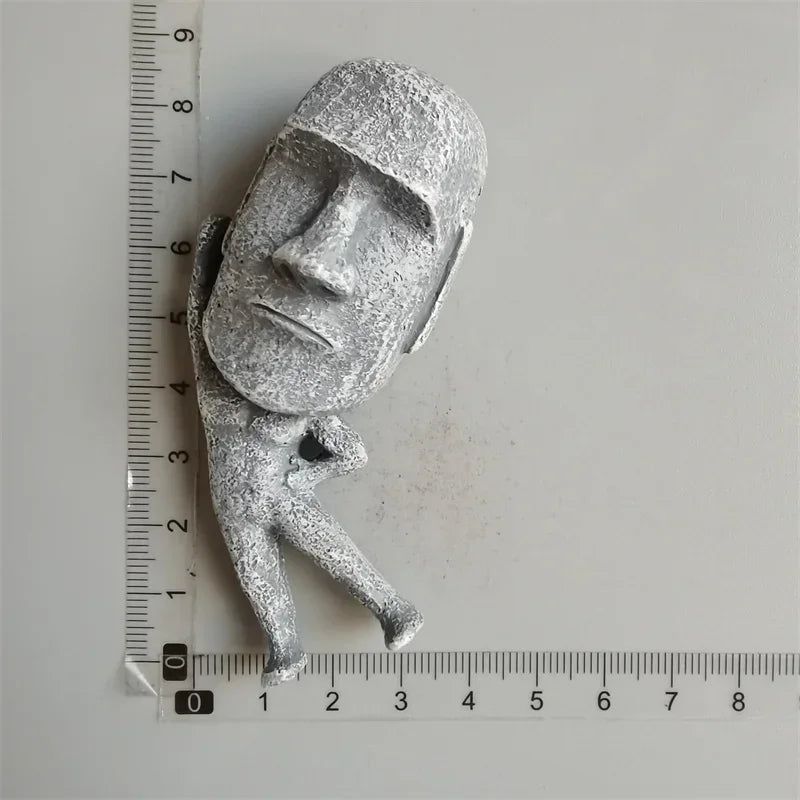 Chile Fridge Magnet tourist souvenir Easter Island Mysterious Figure Resin Boutique Refrigerator Magnets Collection - Grand Goldman