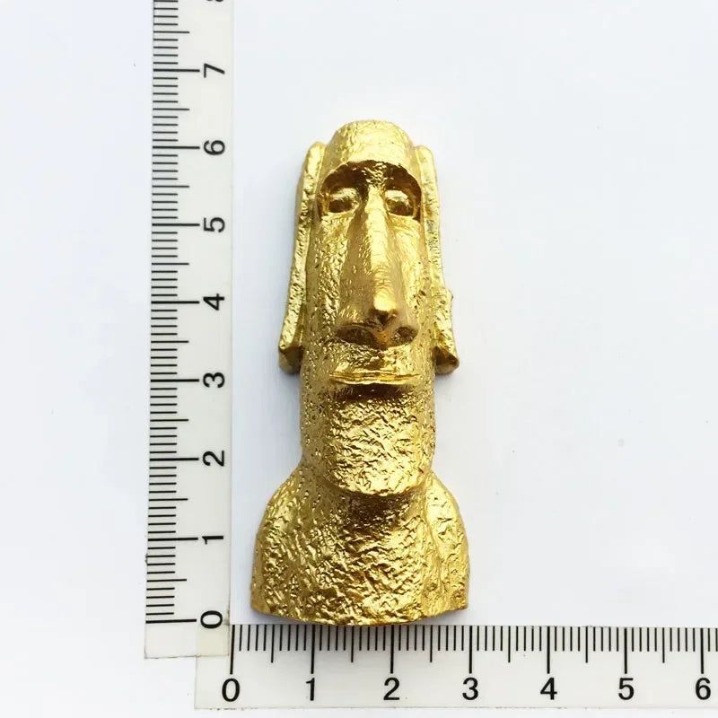Chile Fridge Magnet tourist souvenir Easter Island Mysterious Figure Resin Boutique Refrigerator Magnets Collection - Grand Goldman