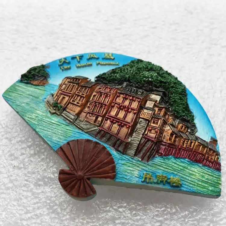 China Fridge Manets Hunan Fenghuang Ancient City Tourism Memorial Zhangjiajie Lijiang Magnets for Refrigerators Sticker Decor - Grand Goldman