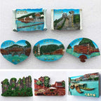 China Fridge Manets Hunan Fenghuang Ancient City Tourism Memorial Zhangjiajie Lijiang Magnets for Refrigerators Sticker Decor - Grand Goldman
