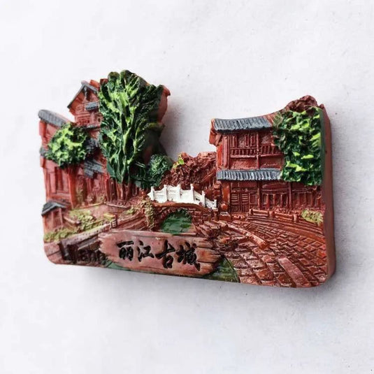 China Fridge Manets Hunan Fenghuang Ancient City Tourism Memorial Zhangjiajie Lijiang Magnets for Refrigerators Sticker Decor - Grand Goldman