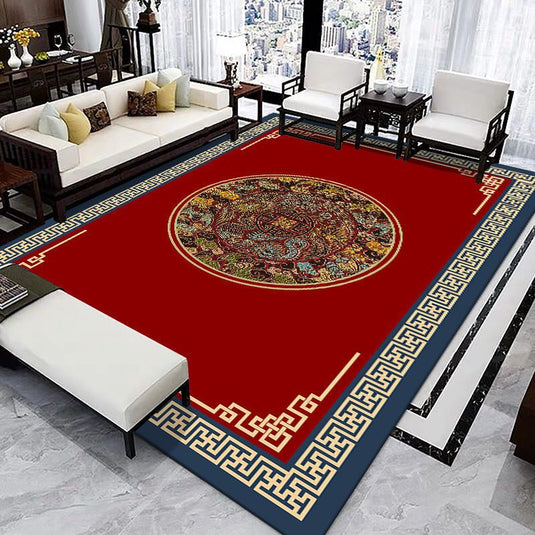 Chinese Style Carpet For Household Bedroom - Grand Goldman