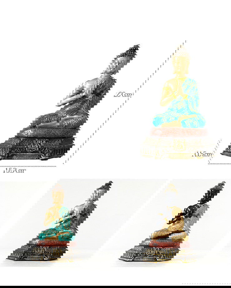 Chinese Feng Shui Ornaments of Ping An Buddha Statue - Grand Goldman