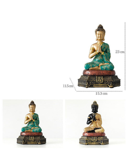 Chinese Feng Shui Ornaments of Ping An Buddha Statue - Grand Goldman