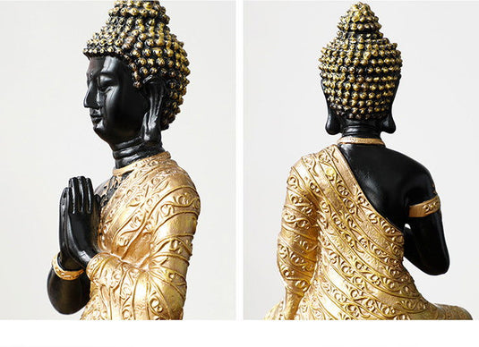 Chinese Feng Shui Ornaments of Ping An Buddha Statue - Grand Goldman