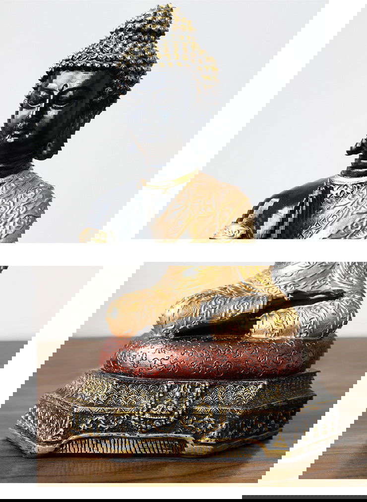 Chinese Feng Shui Ornaments of Ping An Buddha Statue - Grand Goldman