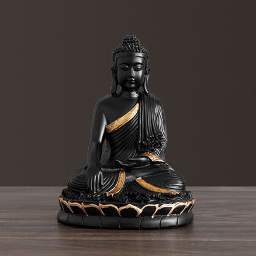 Chinese Feng Shui Ornaments of Ping An Buddha Statue - Grand Goldman